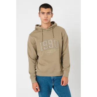 Jack & Jones, Hanorac de bumbac Douglas, Kaki, L