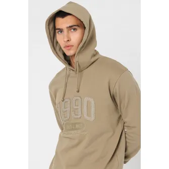 Jack & Jones, Hanorac de bumbac Douglas, Kaki, L