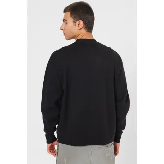 Jack & Jones, Tricou cu decolteu la baza gatului, uni, Negru, M
