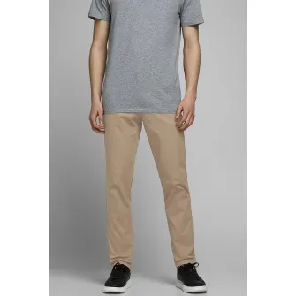 Jack  Jones, Set de pantaloni chino slim fit Marco - 2 perechi, Bej, Bleumarin, W28-L32
