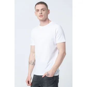 Jack  Jones, Set de tricouri din bumbac organic - 5 piese, Alb/Negru/Bleumarin, S
