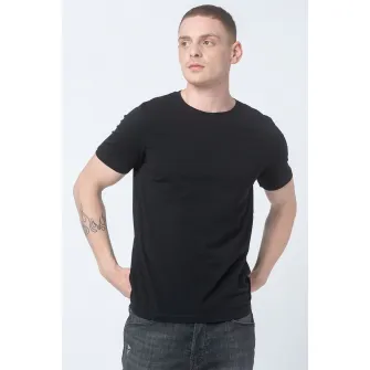 Jack  Jones, Set de tricouri din bumbac organic - 5 piese, Alb/Negru/Bleumarin, S
