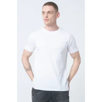 Jack  Jones, Set de tricouri din bumbac organic - 5 piese, Alb/Negru/Bleumarin, S