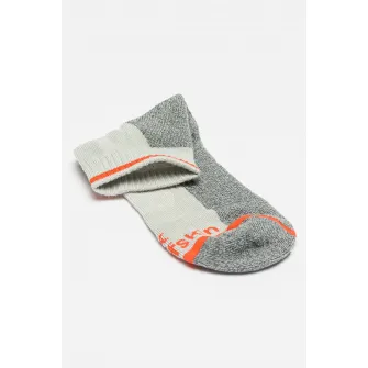 Jack Wolfskin, Sosete scurte cu logo pentru drumetii, Gri melange, 47-49