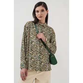 JdY, Camasa lejera cu imprimeu Elia, Multicolor, S