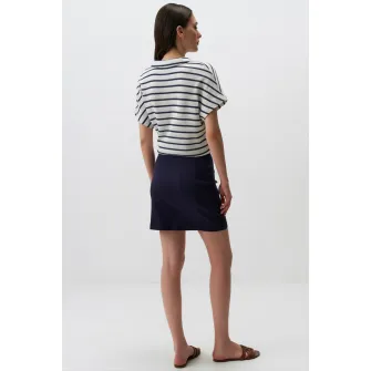 JIMMY KEY, Fusta mini cu slit lateral, Bleumarin, XL