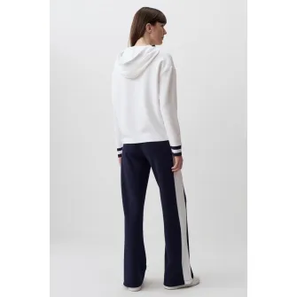 JIMMY KEY, Hanorac uni din amestec de modal, Alb, XL