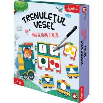 Joc AS Agerino - Trenuletul vesel, Numere, forme si culori