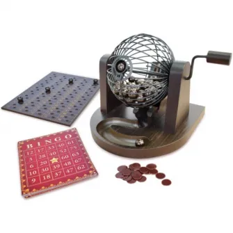 Joc Bingo Deluxe, din lemn, 90 bile