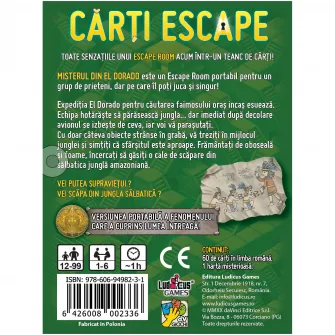 Joc de carti Escape, Misterul din Eldorado, editia II