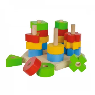 Joc din lemn Eichhorn, sortare forme geometrice