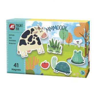 Joc educativ magnetic AS - Animale, 41 piese