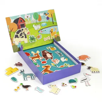 Joc educativ magnetic AS - Animale, 41 piese