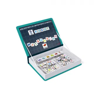 Магнитная игра Janod - Magneti Book, Alphabet, 142 штуки, фунт. Английский