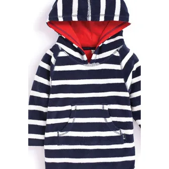 JoJo Maman Bebe, Hanorac din material terry, Bleumarin, 4-5Y Standard