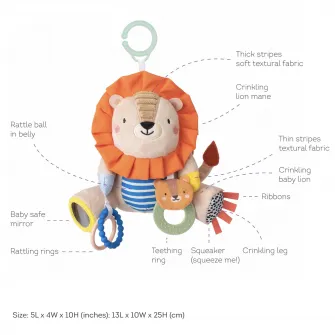Jucarie De Activitate, Taf Toys, Savannah, Harry The Lion, Multicolor, 0L+