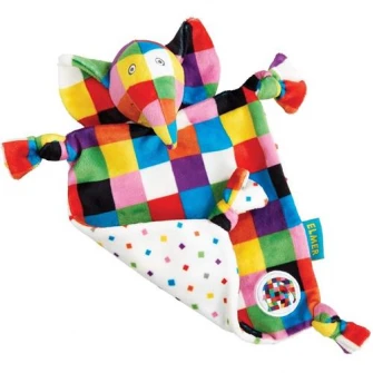 Jucarie de plus Elefantul Elmer, 17.5 x 24 cm