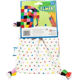 Jucarie de plus Elefantul Elmer, 17.5 x 24 cm