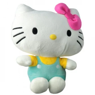 Плюшевая игрушка Hello Kitty, зеленая, 22 см