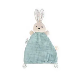 Плюшевая игрушка Kaloo Doudou KDoux - Кролик, синее одеяло, 20 см