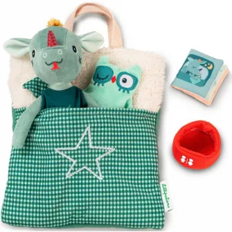 Jucarie de plus Lilliputiens - Dragonul Joe, cu sac de dormit
