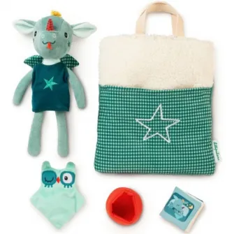 Jucarie de plus Lilliputiens - Dragonul Joe, cu sac de dormit