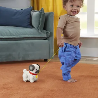 Jucarie de tras Fisher Price - Catel interactiv, cu miscari si sunete
