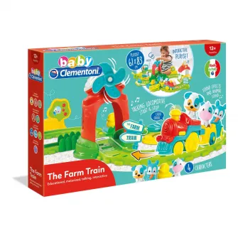 Jucarie interactiva Baby Clementoni - Tren cu animalute de la ferma