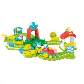 Jucarie interactiva Baby Clementoni - Tren cu animalute de la ferma