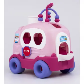 Jucarie sortare Mappy Play -Camion, roz