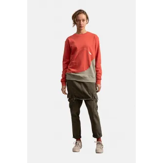 KAFT, Bluza sport unisex cu model colorblock, Corai, Grej, S