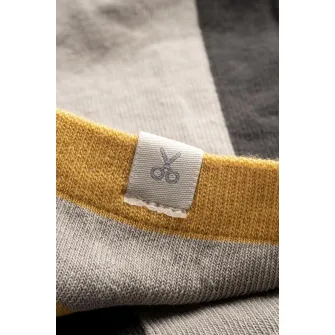KAFT, Set de sosete unisex pana la glezna - 2 perechi, Gri, Galben, 36-40