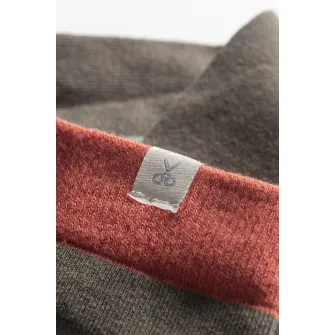 KAFT, Sosete lungi unisex cu model colorblock, Corai, Albastru aquamarin, Verde militar, S