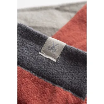 KAFT, Sosete unisex lungi cu model colorblock, Corai, Gri carbune, S