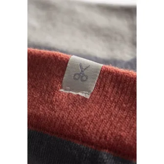 KAFT, Sosete unisex lungi cu model colorblock, Corai, Gri carbune, S