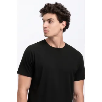 KAFT, Tricou unisex cu decolteu la baza gatului, Negru, XS