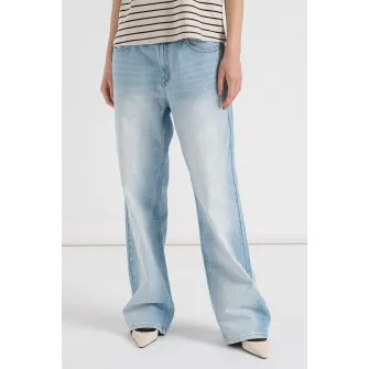Karl Kani, Blugi relaxed fit cu aspect decolorat, Albastru deschis, 27