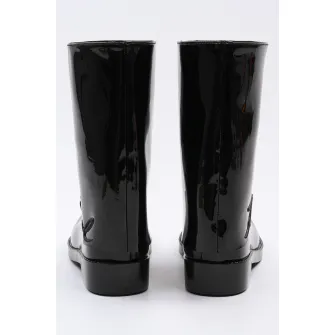 Karl Lagerfeld, Cizme mid-calf, fara inchidere, Negru, 37