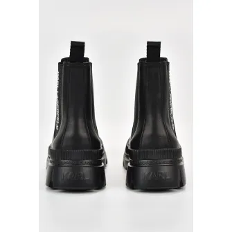 Karl Lagerfeld, Ghete Chelsea cu imprimeu logo, Negru, 41