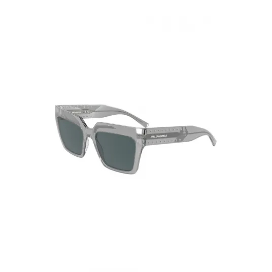 Karl Lagerfeld, Ochelari de soare dreptunghiulari cu logo, Gri