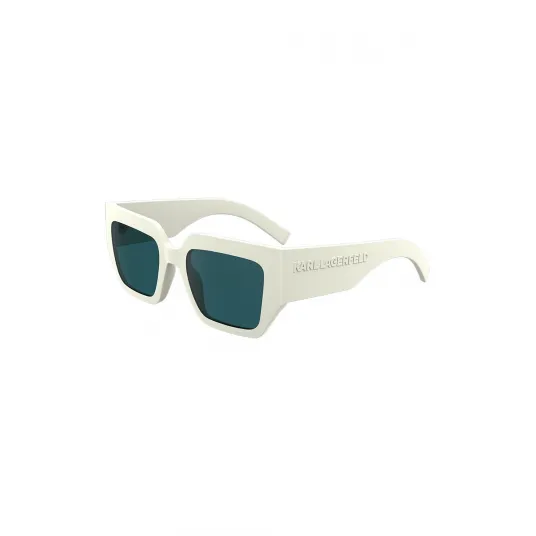 Karl Lagerfeld, Ochelari de soare patrati, Alb fildes, 53-20-140