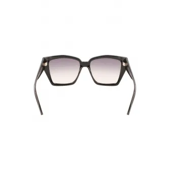 Karl Lagerfeld, Ochelari de soare patrati cu detalii logo, Negru, 55-16-145 Standard