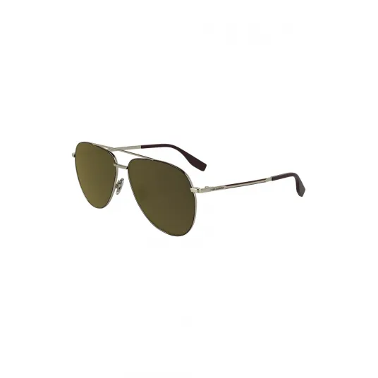 Karl Lagerfeld, Ochelari de soare unisex aviator, Verde, Auriu