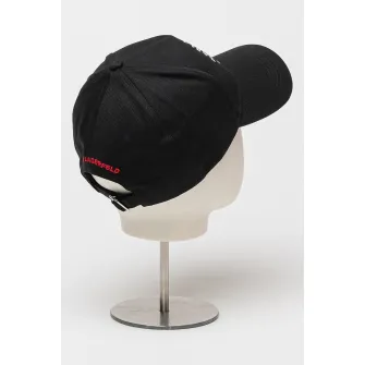 Karl Lagerfeld, Sapca cu logo LNY, Rosu, Negru, Alb optic