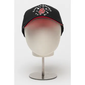 Karl Lagerfeld, Sapca cu logo LNY, Rosu, Negru, Alb optic