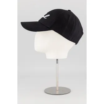 Karl Lagerfeld, Sapca cu logo Signature, Negru, Alb optic