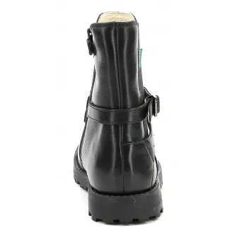 Kickers kids, Ghete de piele, Negru, 24 EU
