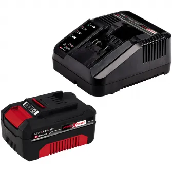 Kit 18 V Masina de tuns gazon/iarba pe acumulator Einhell PXC GE-CM 18/30, 30 cm latime lucru + Trimmer pe acumulator pentru tuns gazon/iarba Einhell Power X-Change GC-CT 18/24 Li, 24 mm diametru lucru, 1 acumulator 3 Ah, incarcator rapid