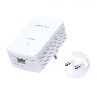 Mercusys MP500 Powerline Adapter Kit AV1000 Gigabit KIT with HomePlug AV2, Gigabit Ethernet Port, Plug Play, передача до 300 метров по электрической цепи