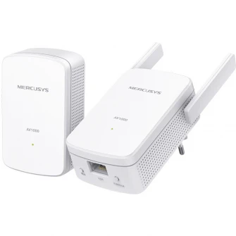 Kit Adaptor Powerline Mercusys MP510 KIT, AV1000 Gigabit, 2 antene Wi-Fi